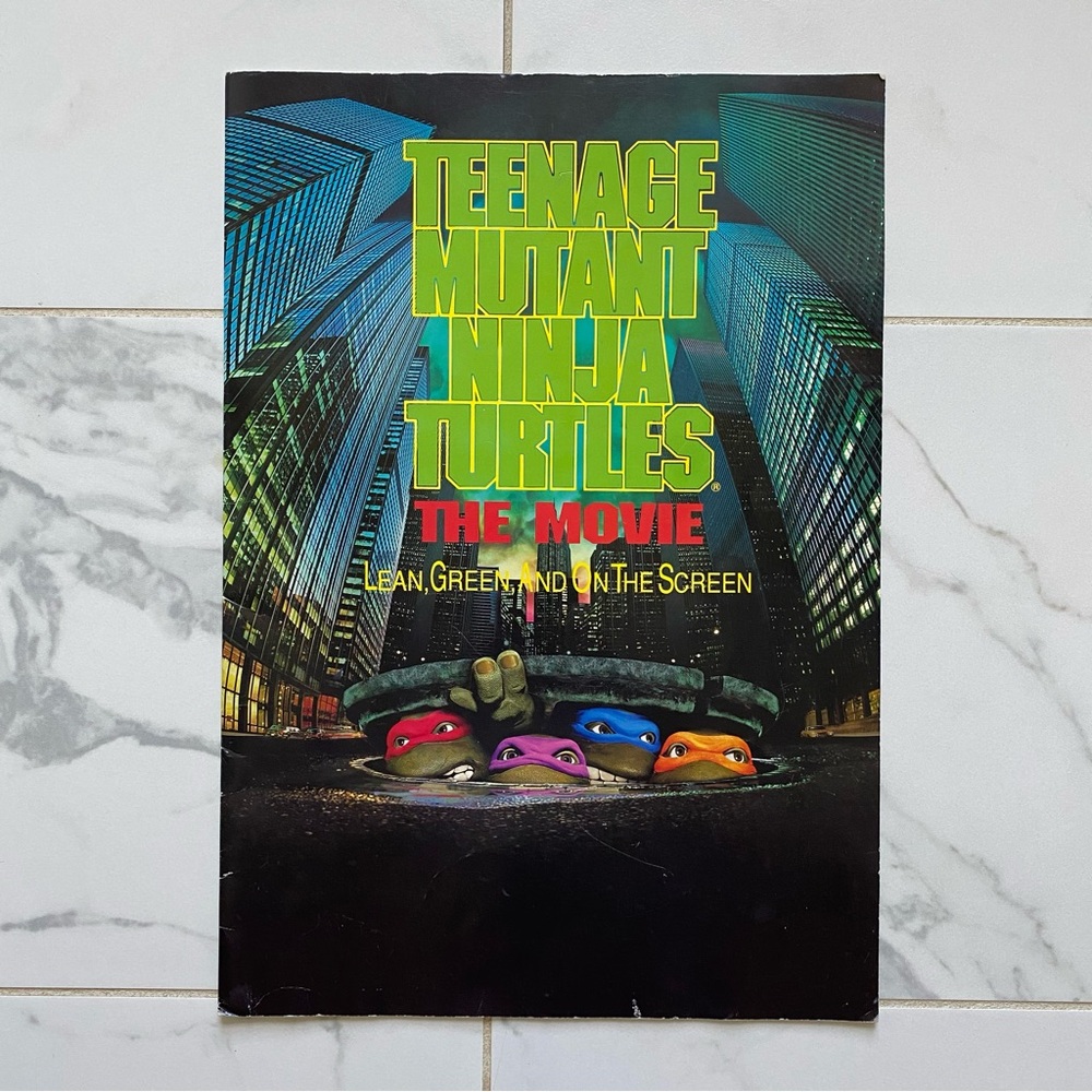 Vintage 1990 Teenage Mutant Ninja Turtles The Movie Poster Book Mirage Studios